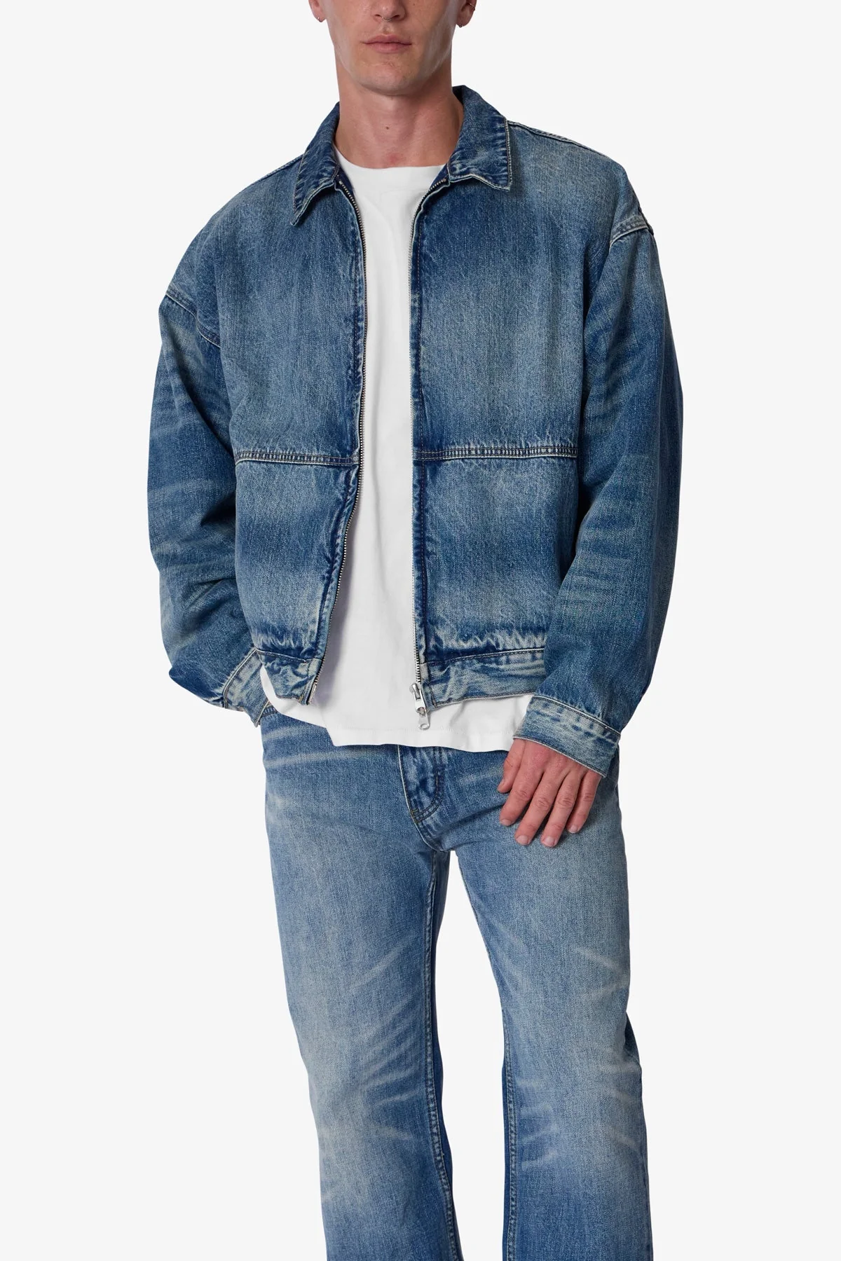 Denim Chore Coat - Vintage Blue - Image 6