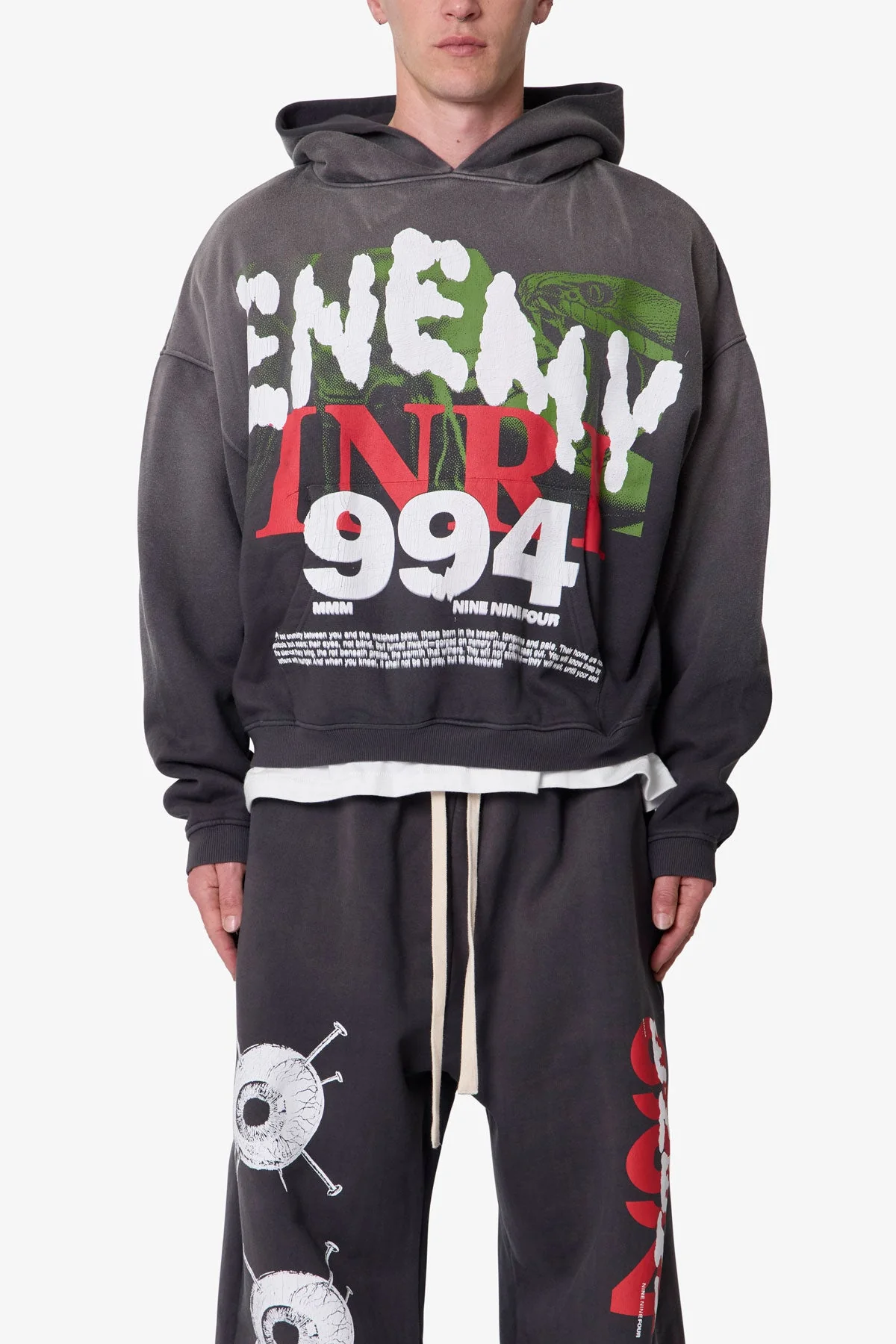 Enemy Hoodie - Washed Black - Image 2