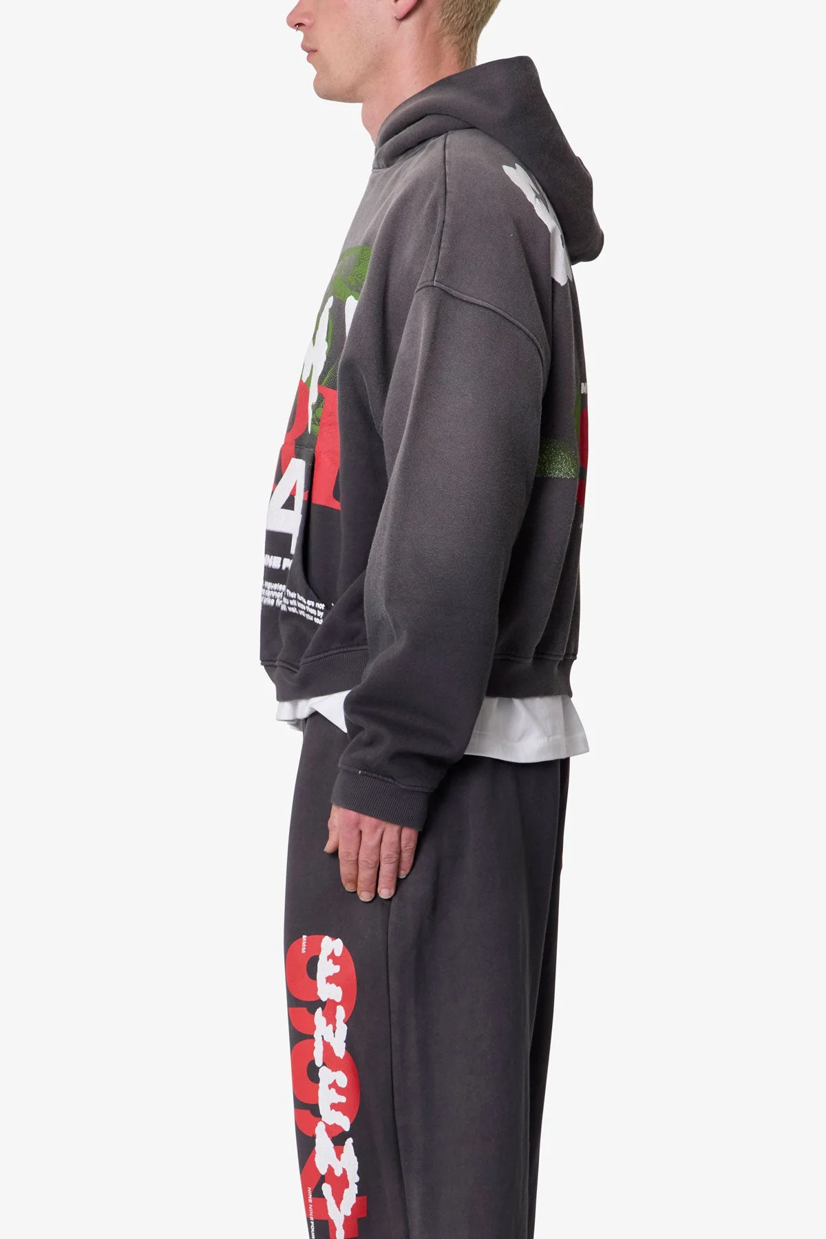 Enemy Hoodie - Washed Black - Image 4