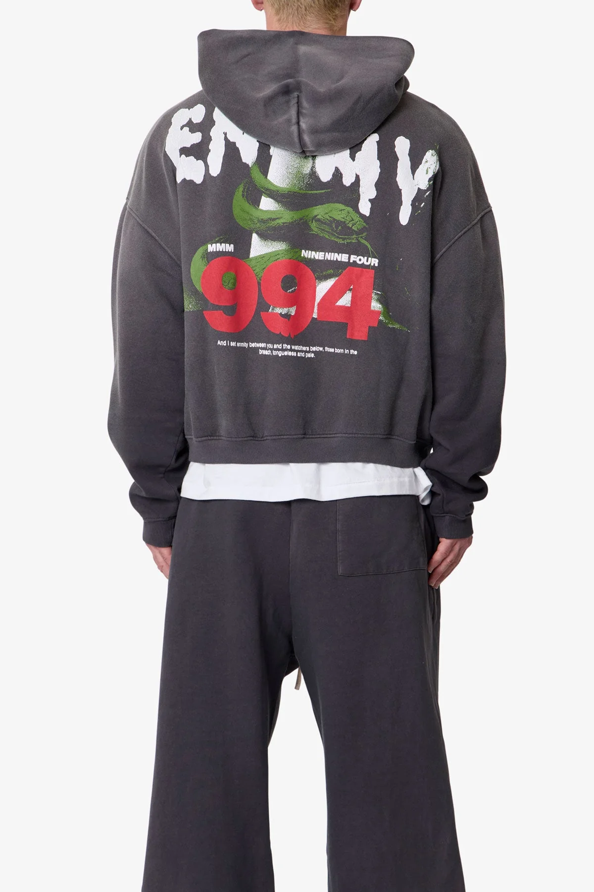 Enemy Hoodie - Washed Black - Image 5