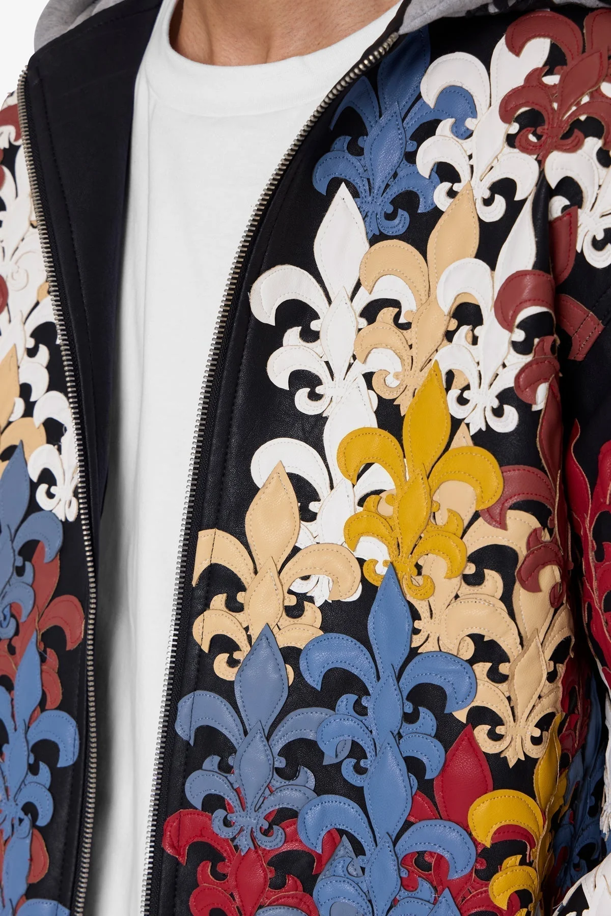 Fleur De Lis All Over Hoodie - Multi - Image 8