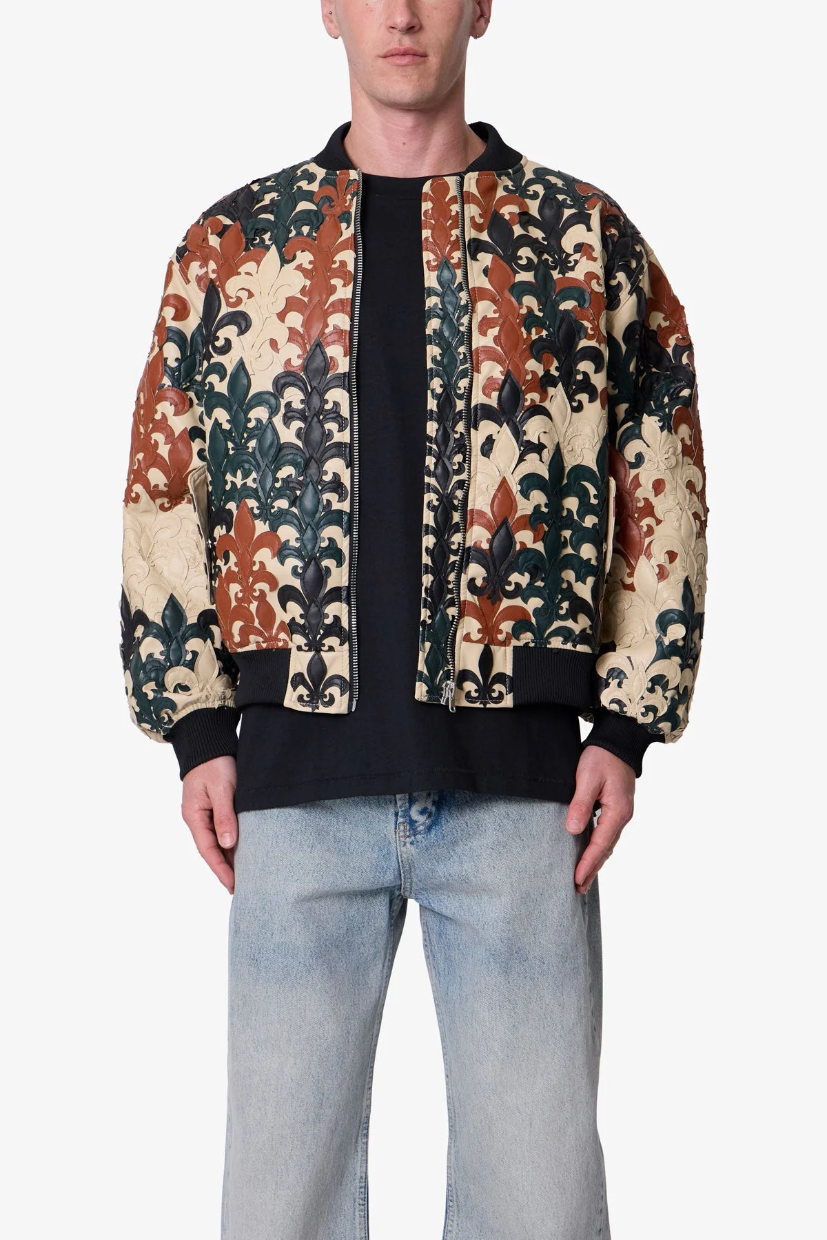 Fleur De Lis Bomber Jacket - Multi - Image 2