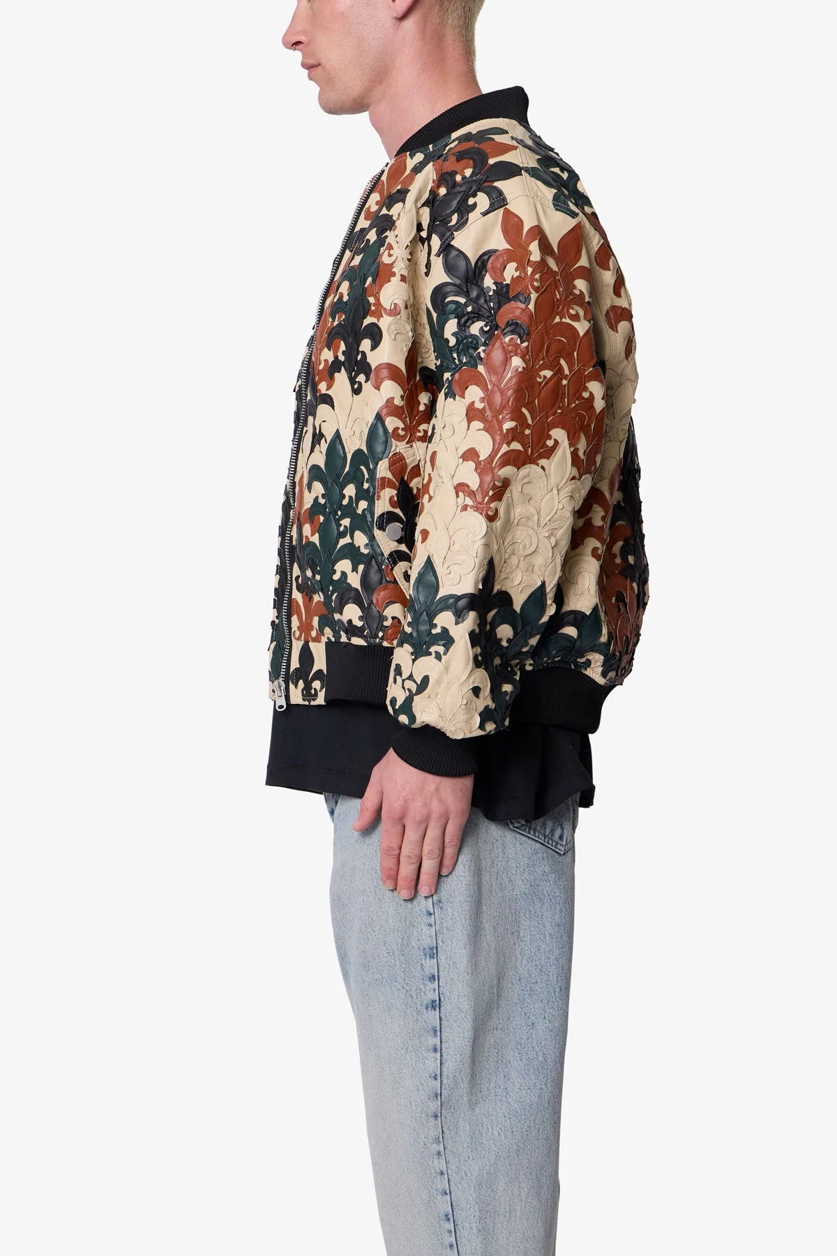 Fleur De Lis Bomber Jacket - Multi - Image 4