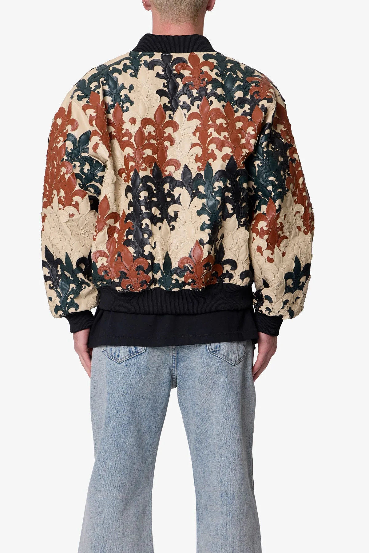 Fleur De Lis Bomber Jacket - Multi - Image 5