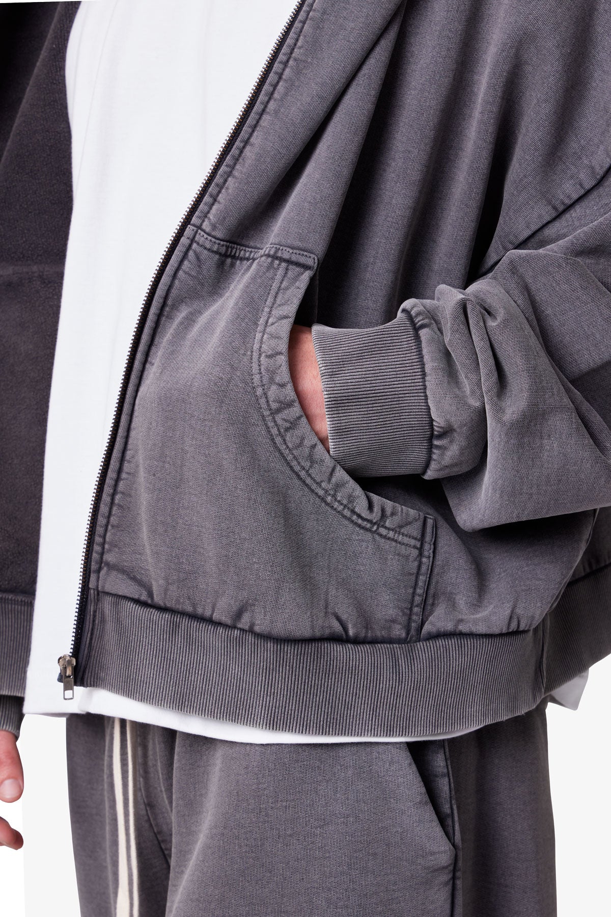 Full Zip Hoodie - Vintage Black - Image 7