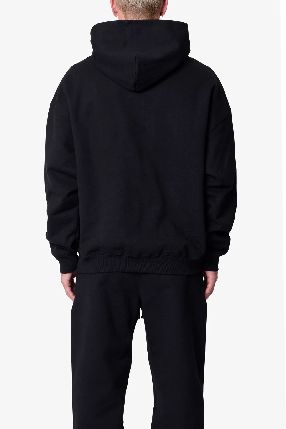 Heavy Basic Hoodie - Black - Image 5