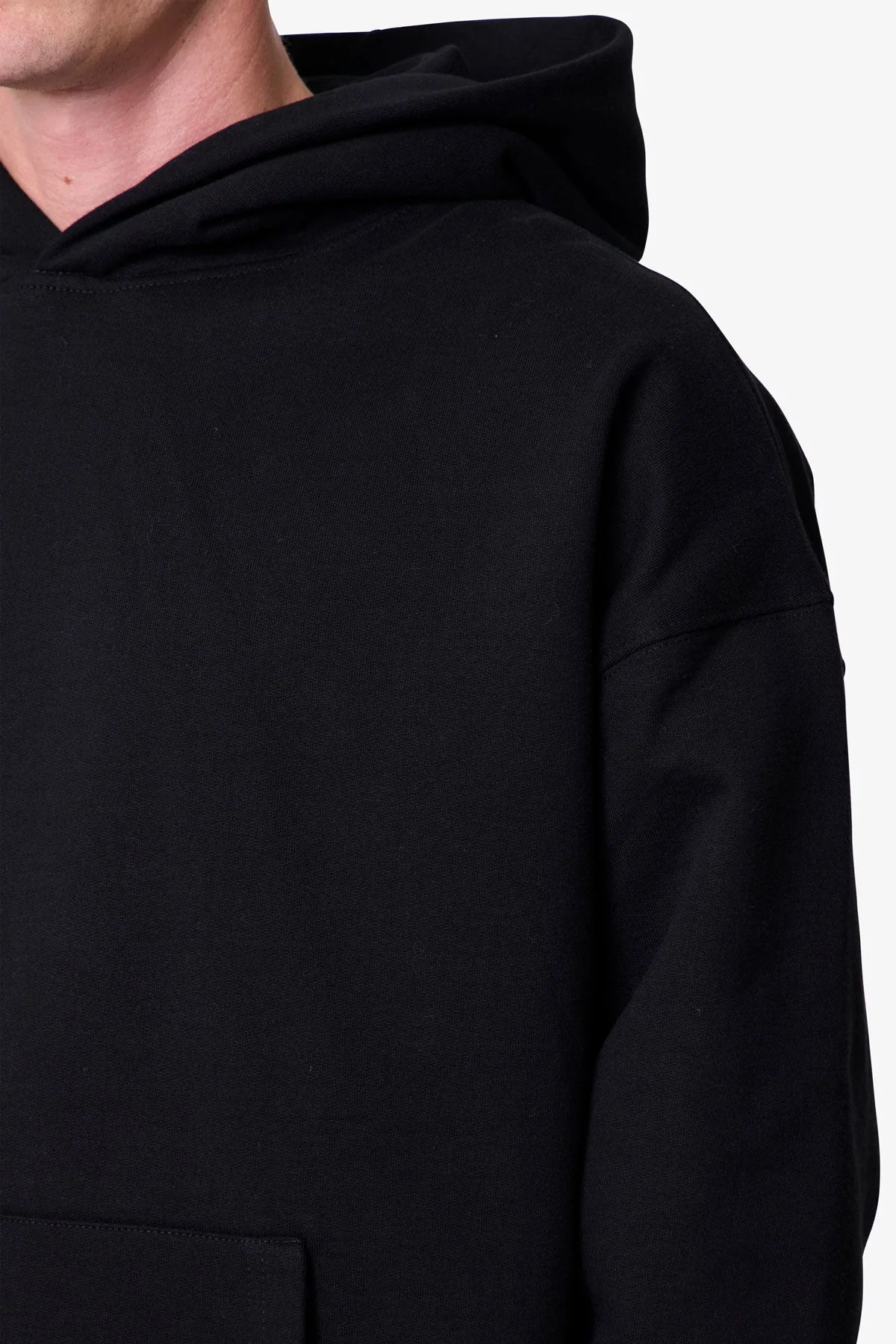 Heavy Basic Hoodie - Black - Image 7