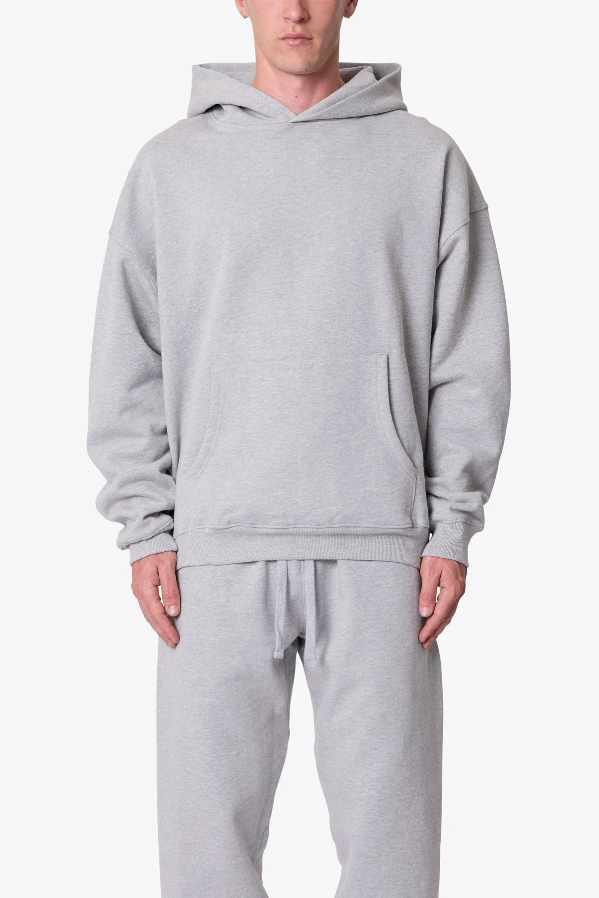 Heavy Basic Hoodie - Marled Grey - Image 2