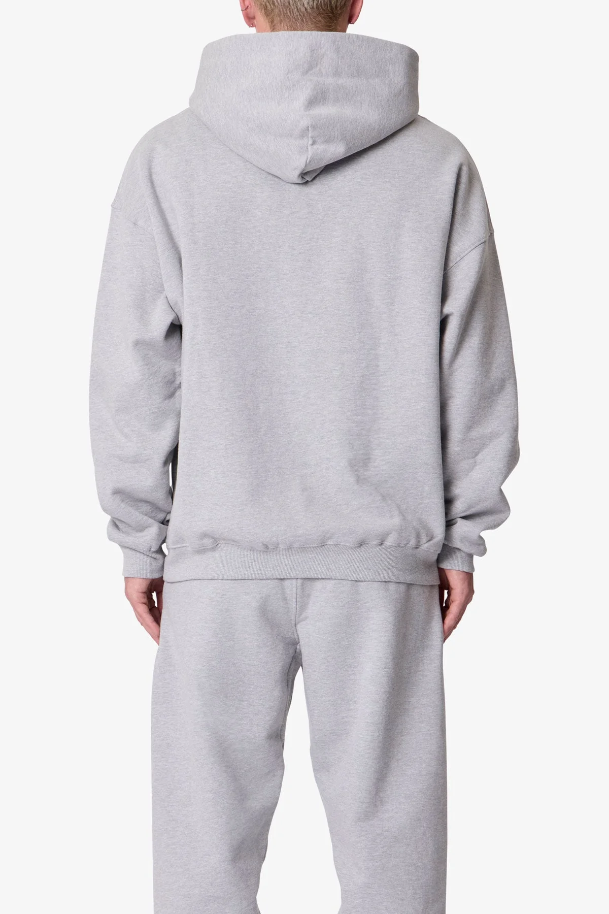 Heavy Basic Hoodie - Marled Grey - Image 5