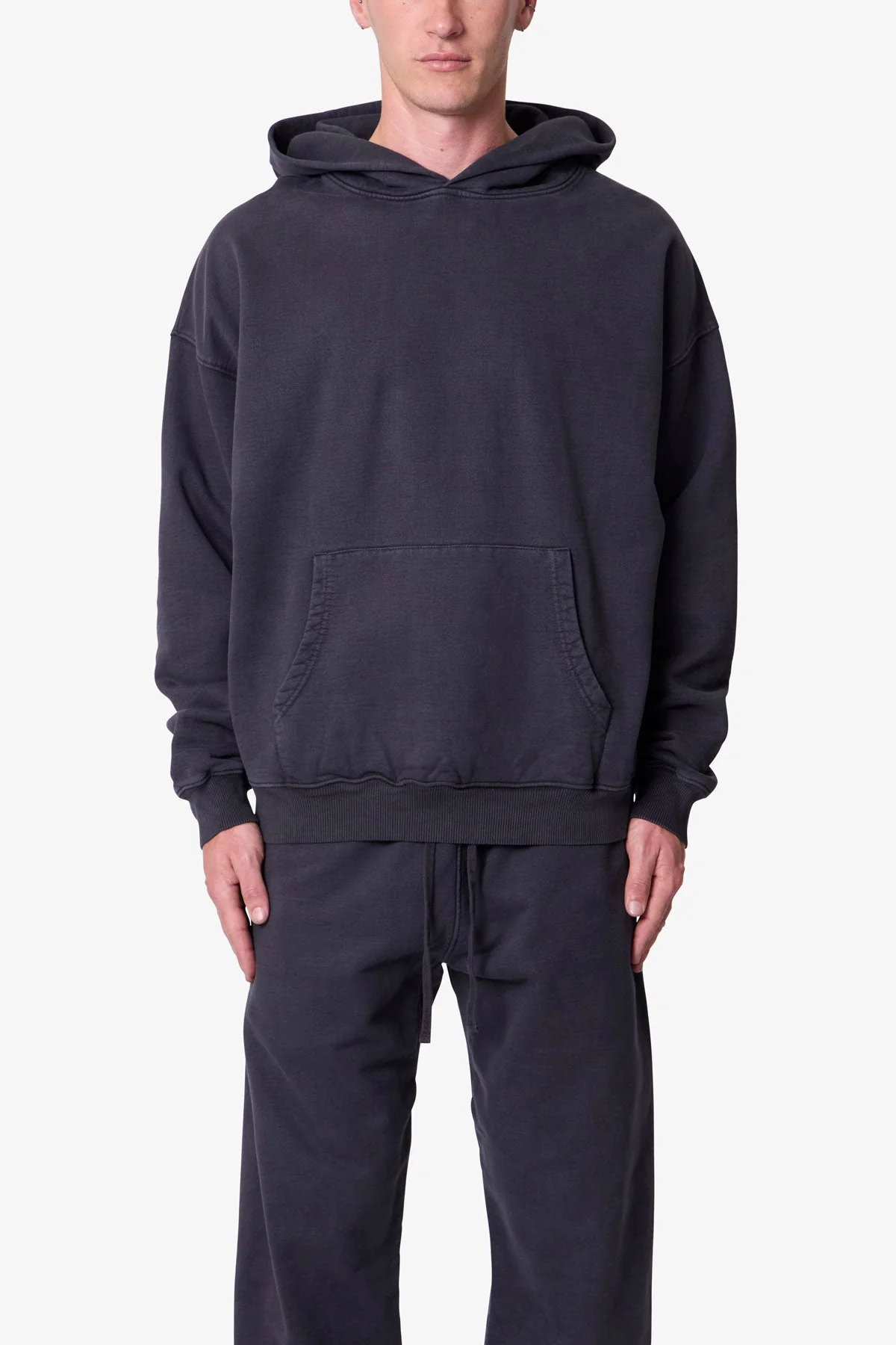 Heavy Basic Hoodie - Washed Black - Image 2