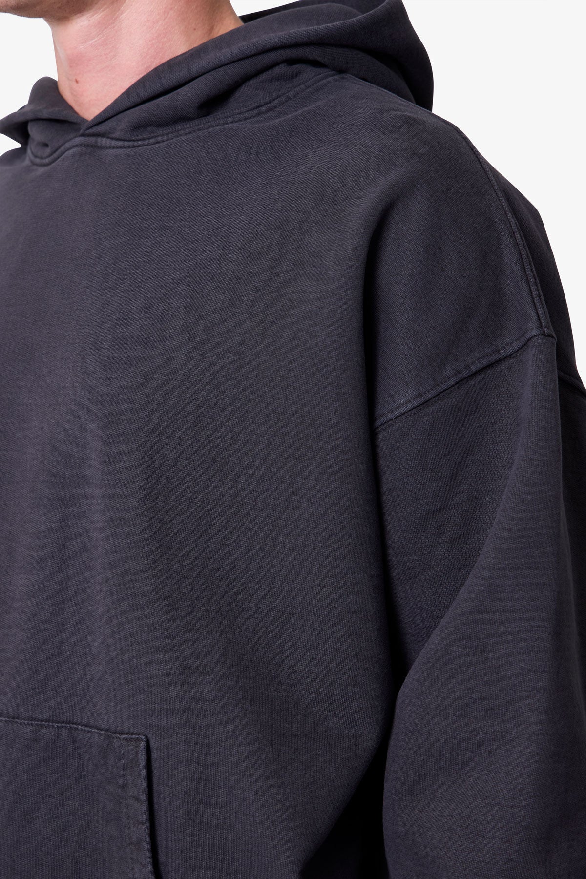 Heavy Basic Hoodie - Washed Black - Image 7