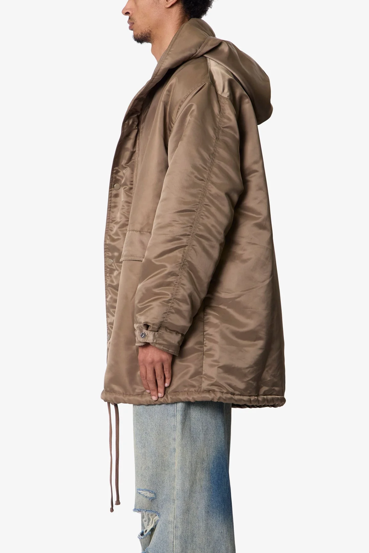 Hooded Megaparka Jacket - Tan - Image 4
