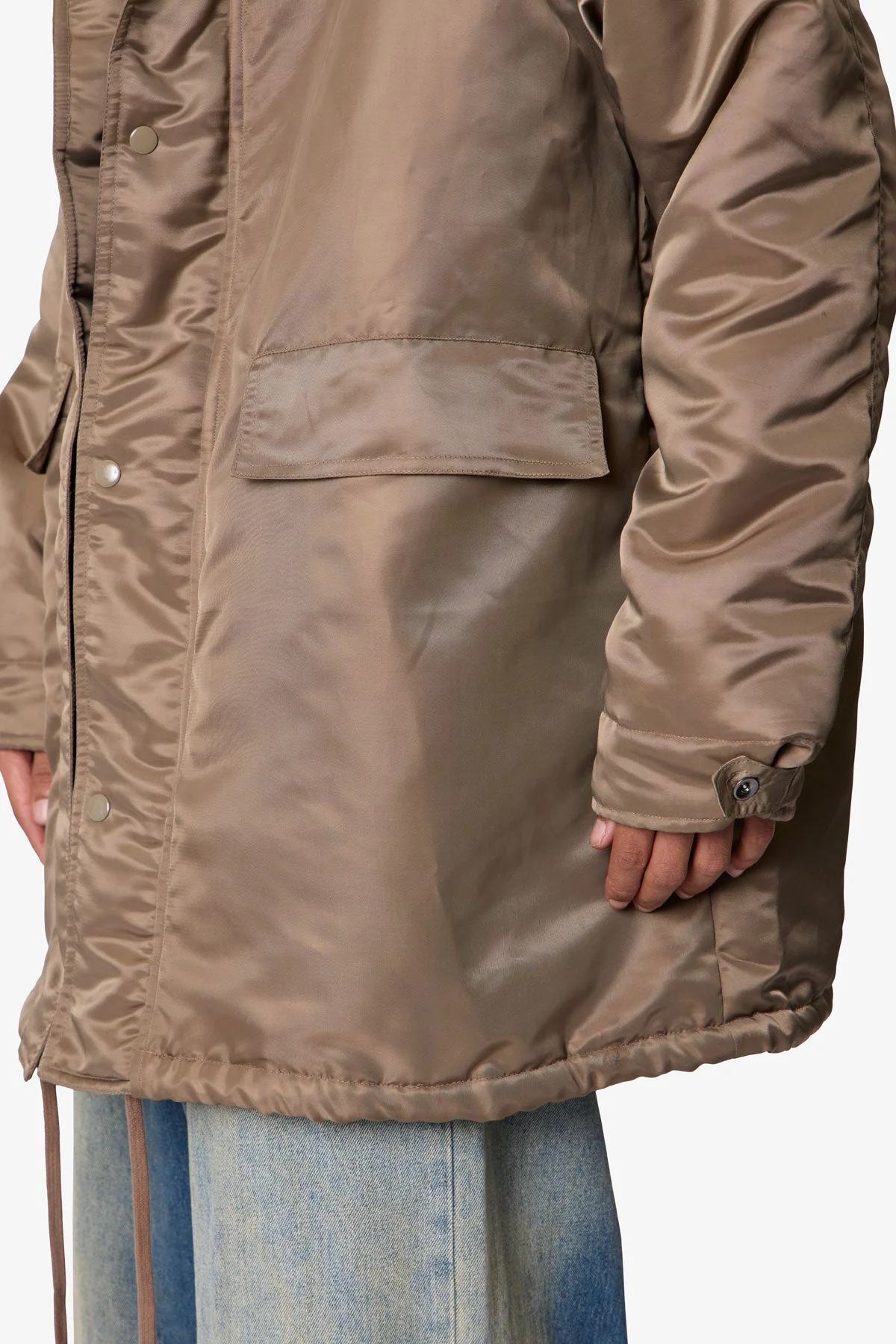 Hooded Megaparka Jacket - Tan - Image 8