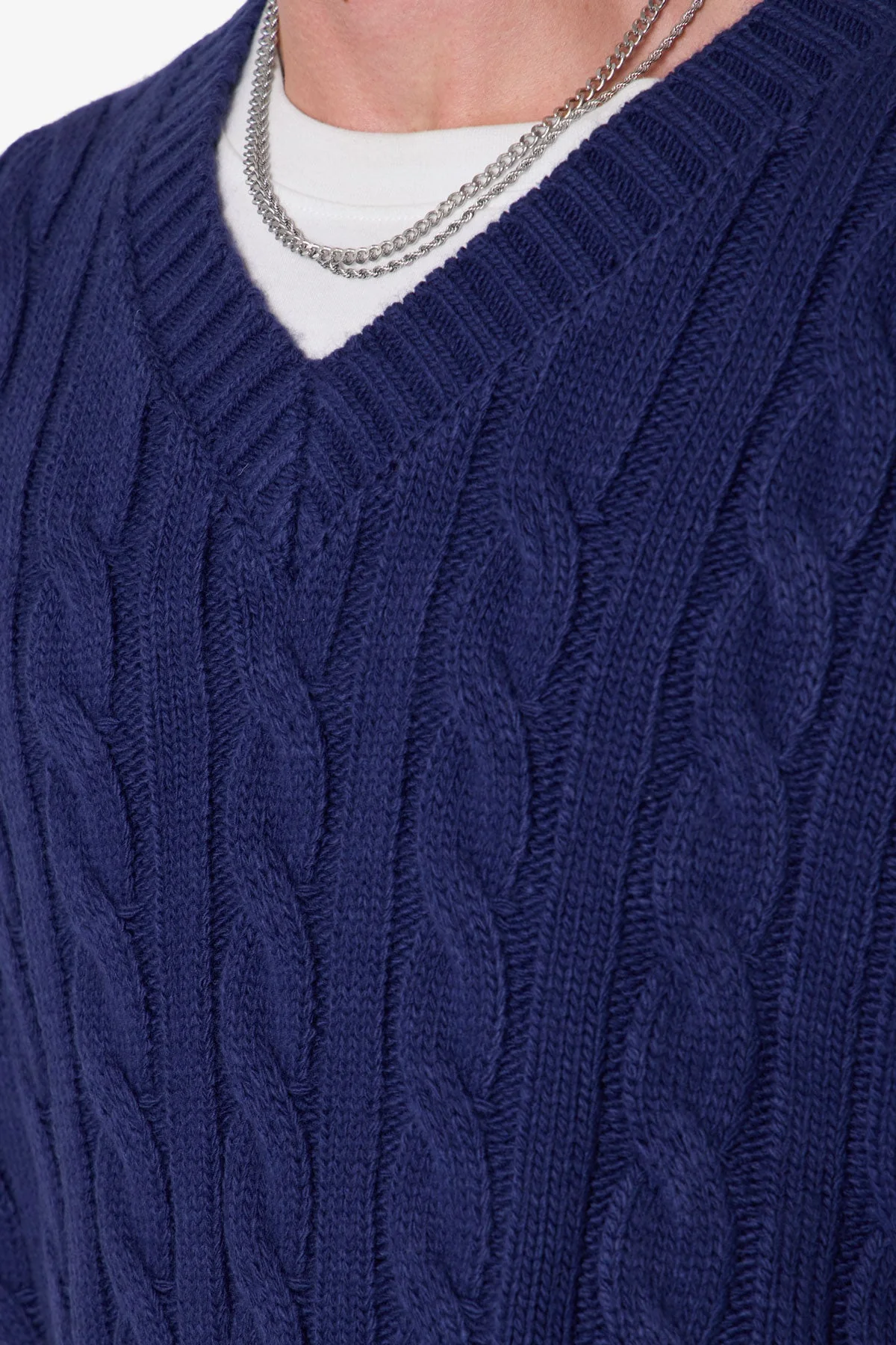 Knit Vest - Navy - Image 7