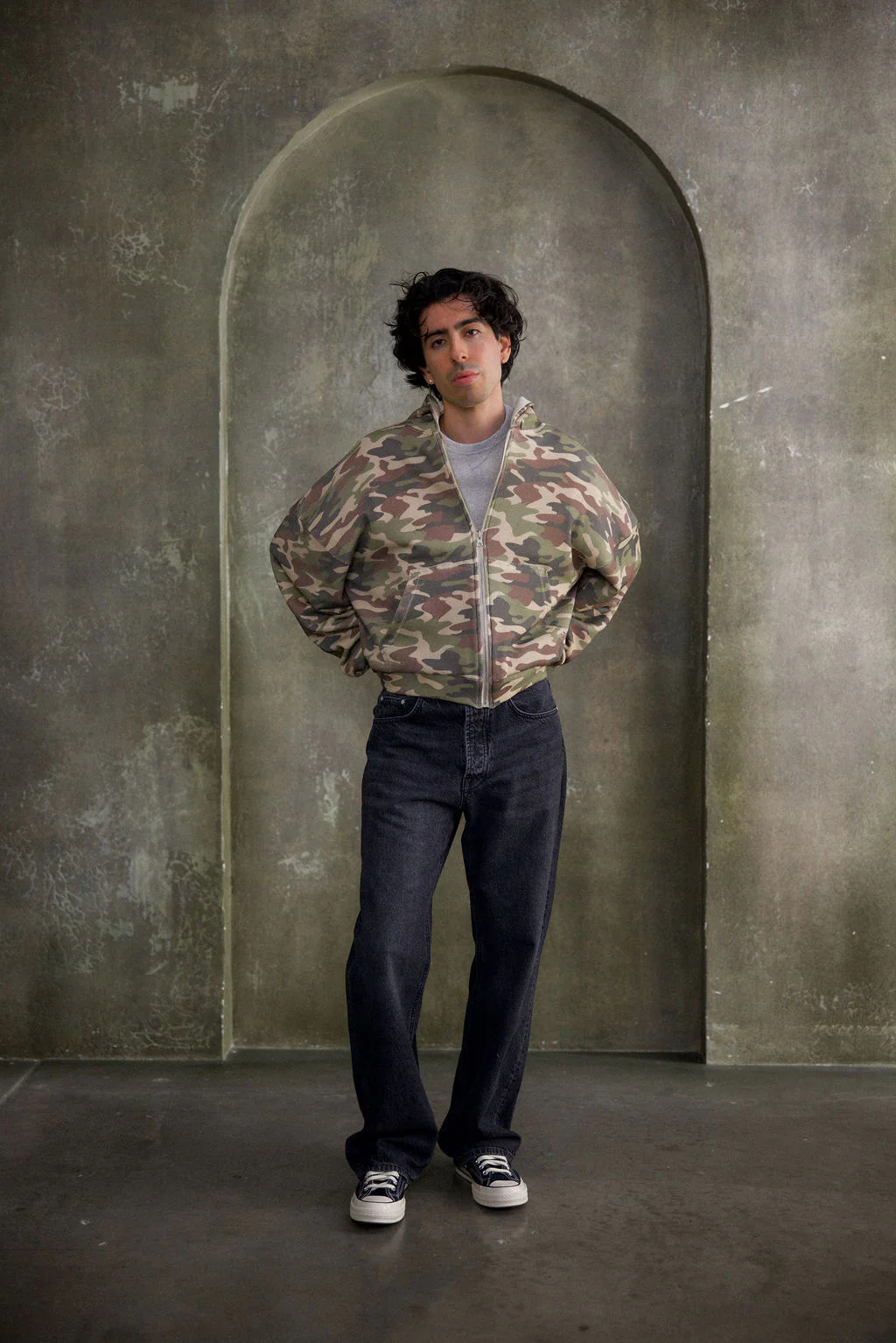 LWH Reversible Hoodie - Heather Grey - Image 6