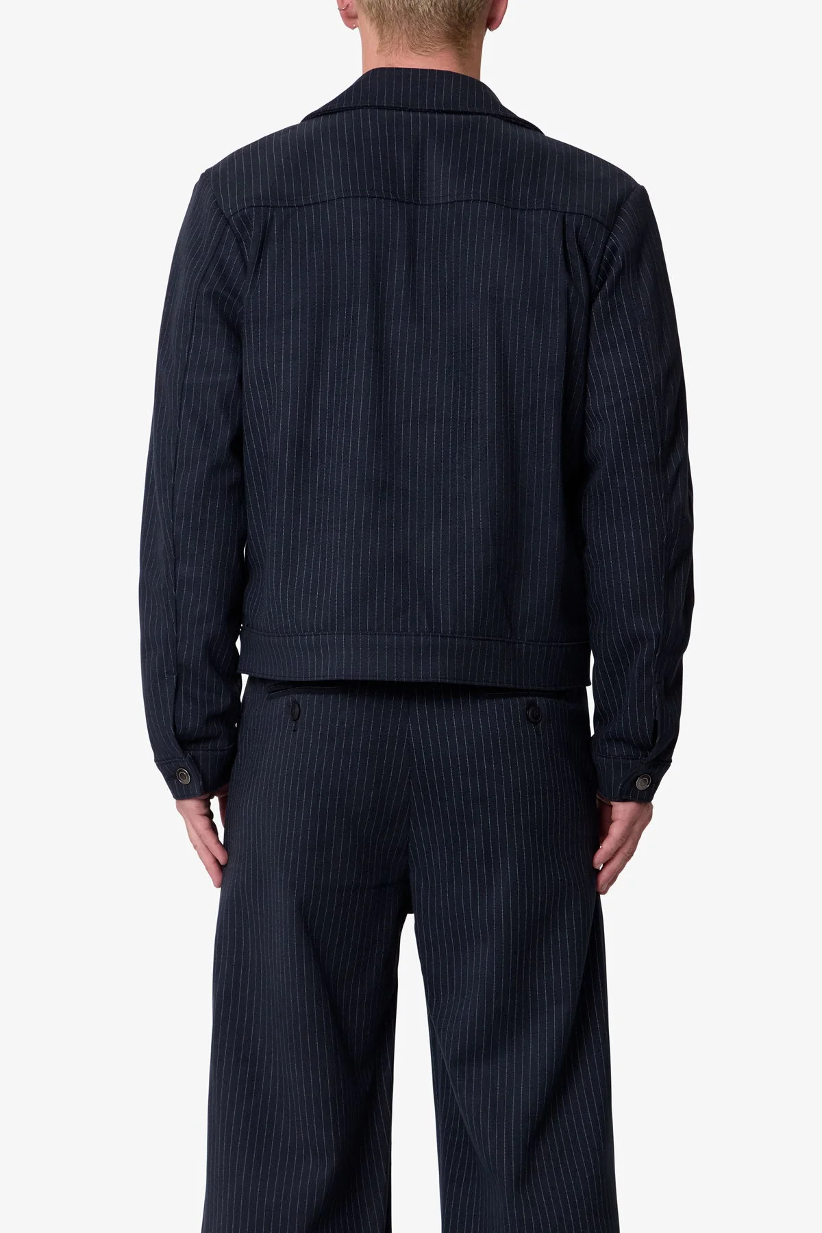 Pinstripe Jacket - Black/White - Image 5