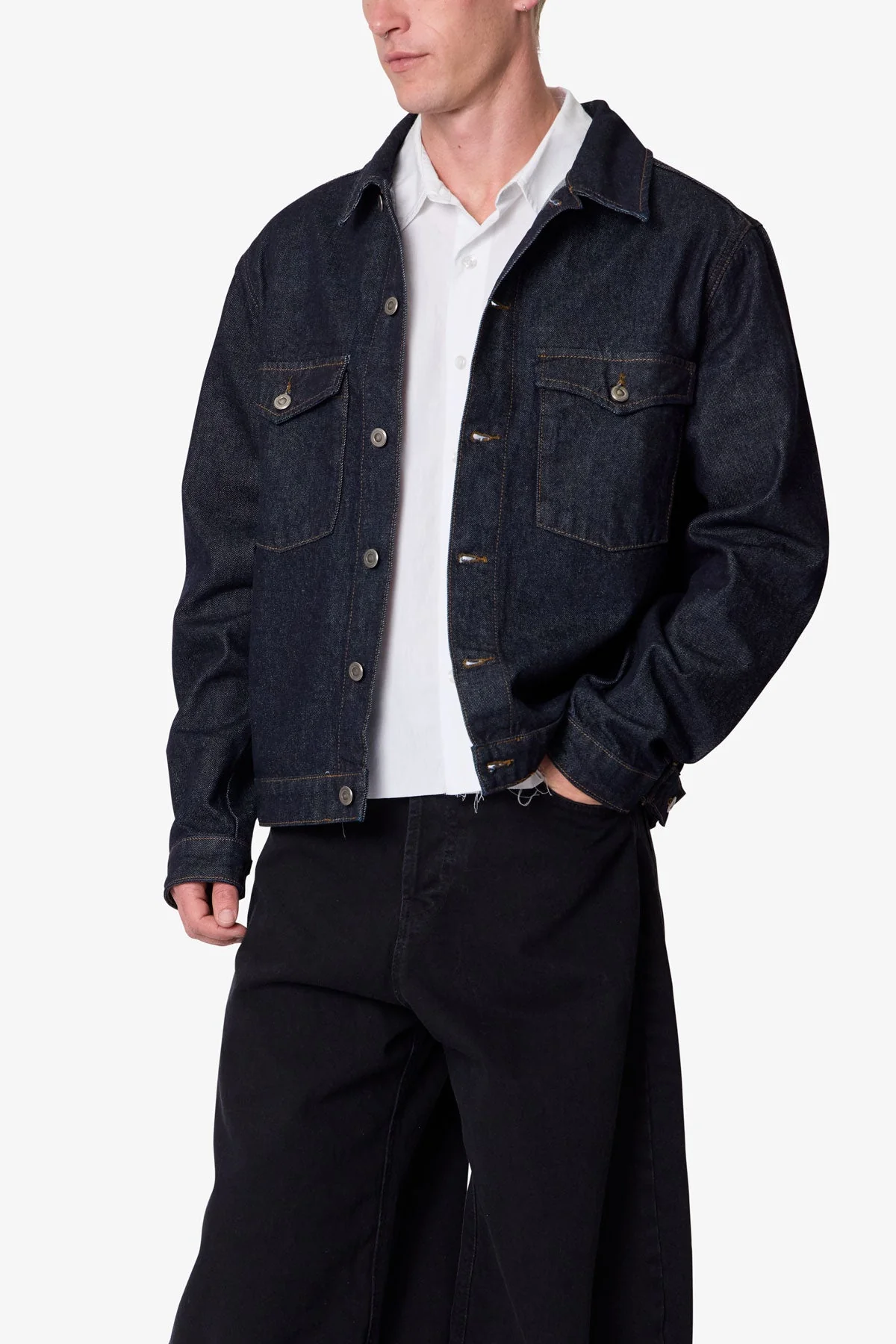 Raw Denim Jacket - Raw Blue - Image 7