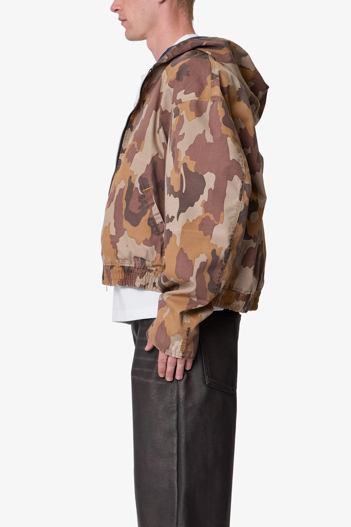 Reversible Hooded Zip Up Jacket - Camo - Image 4