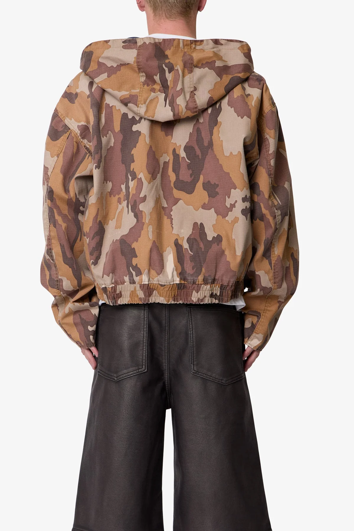 Reversible Hooded Zip Up Jacket - Camo - Image 5