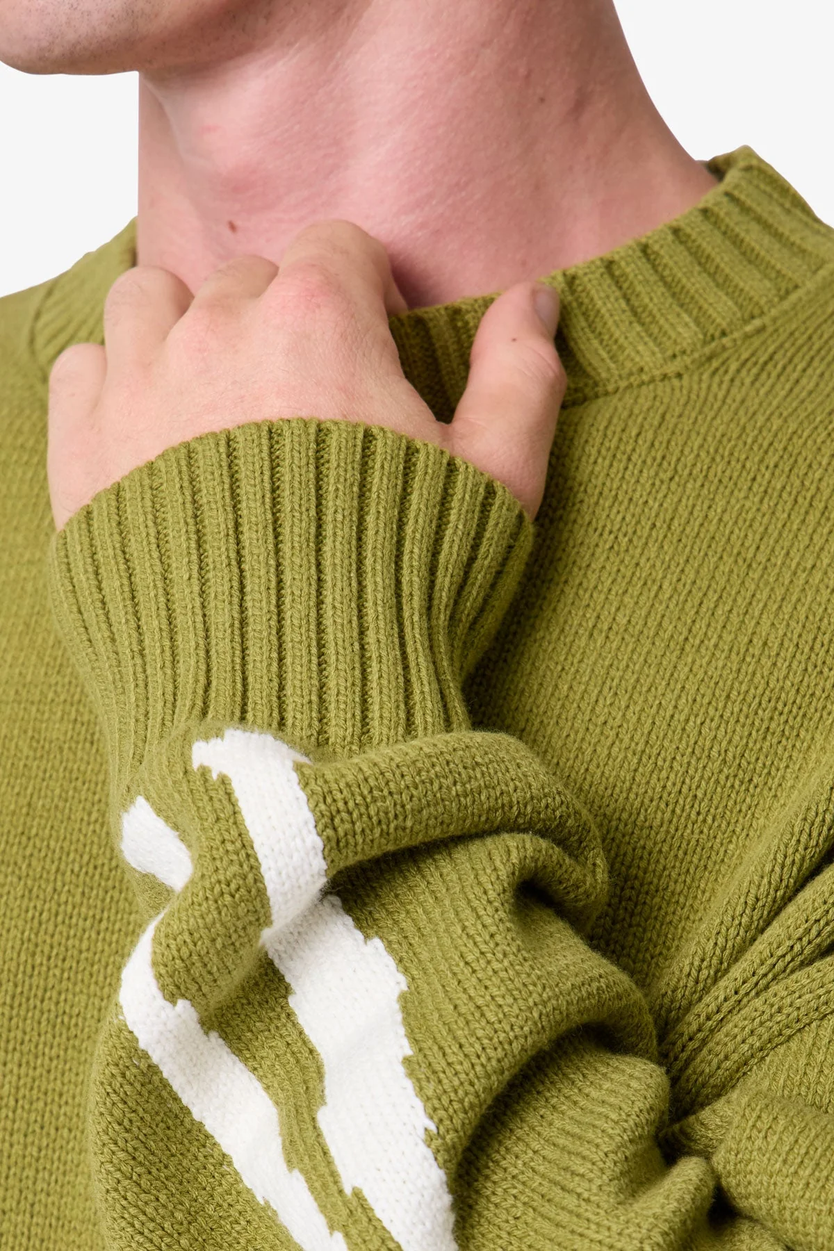 Skeleton Knit Sweater - Moss - Image 7