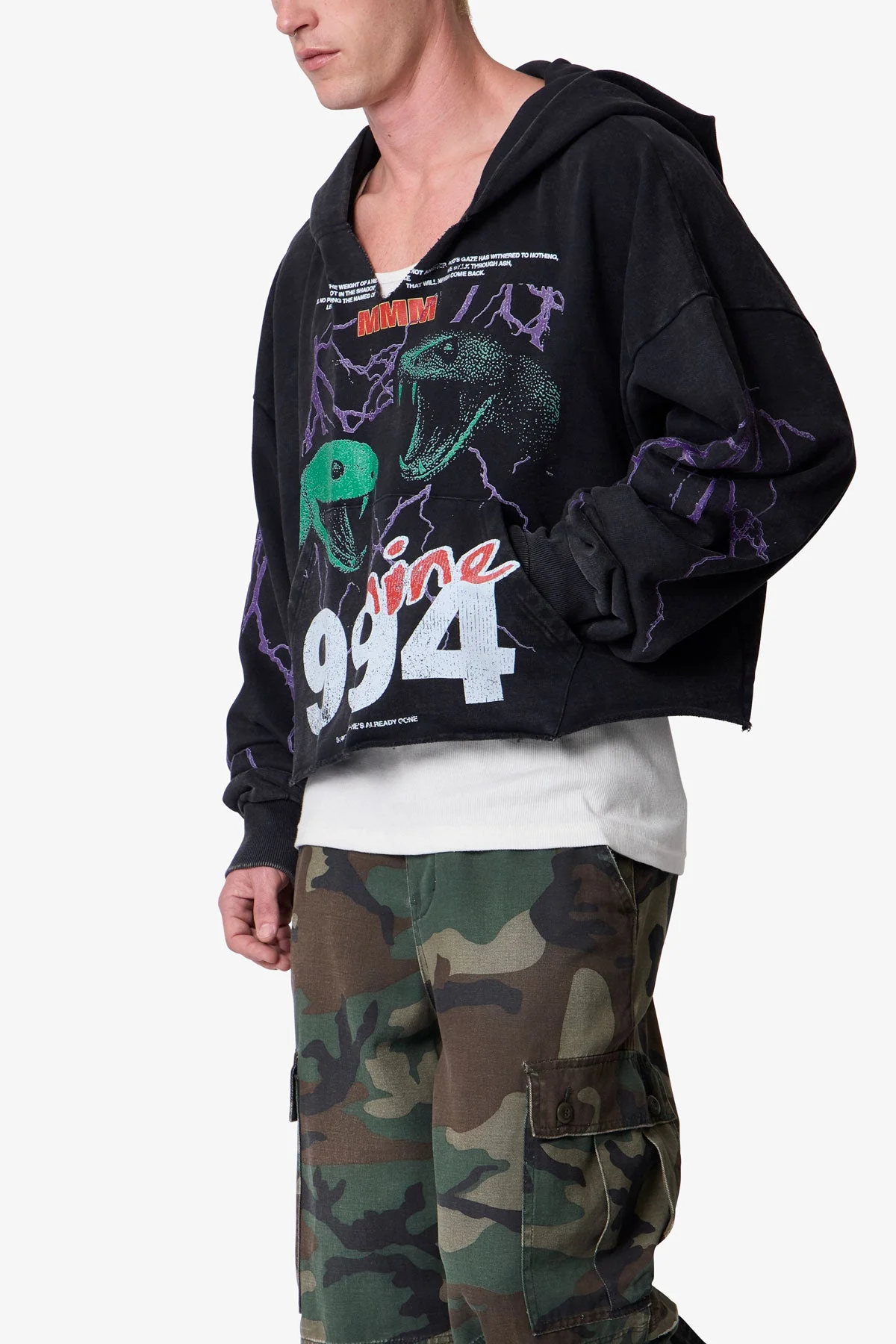 Snake 994 Hoodie - Black - Image 6