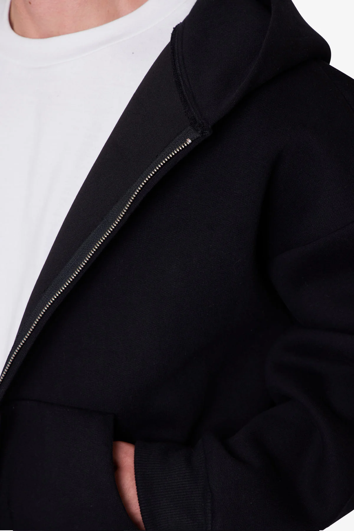 Stiff Lounge Zip Up Hoodie - Black - Image 8