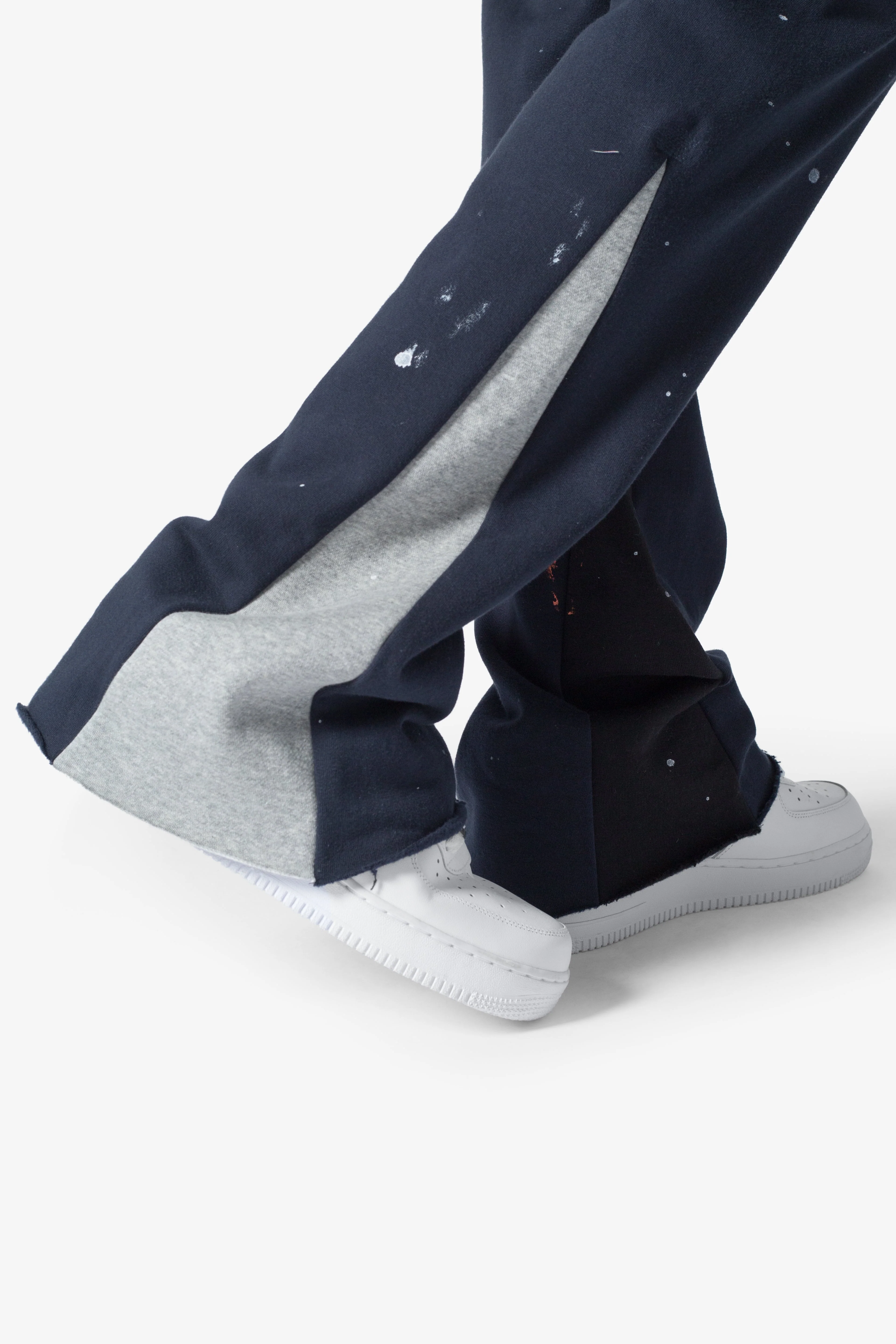 Contrast Bootcut Sweatpants - Navy - Image 9