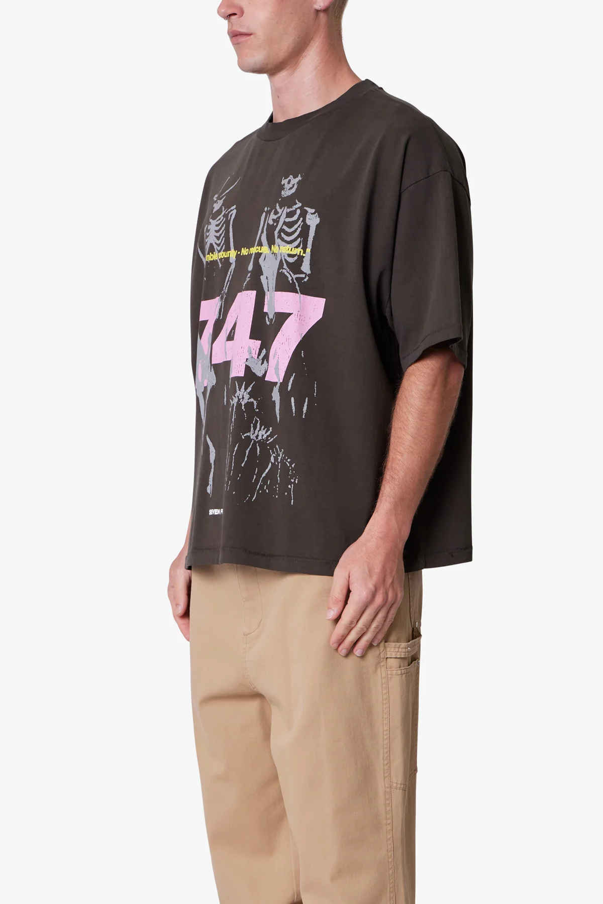 747 Zombie Country Printed Tee - Vintage Black - Image 3