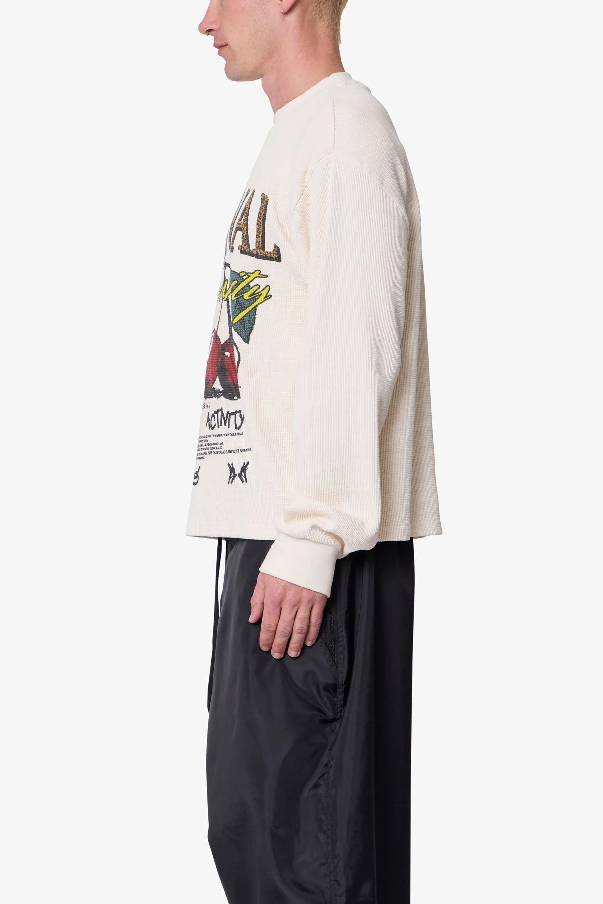 Criminal L/S Thermal Shirt - White - Image 4