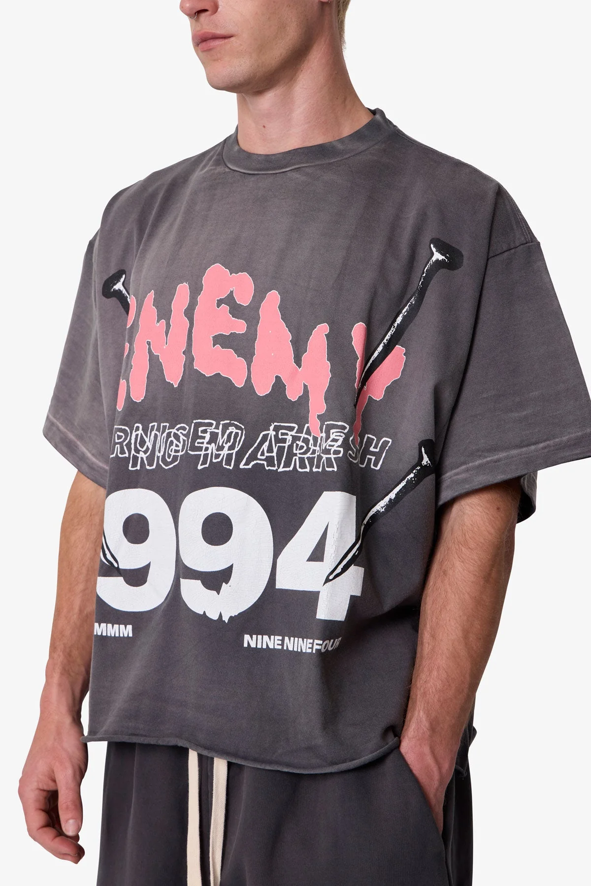 Enemy Tee - Washed Black - Image 7