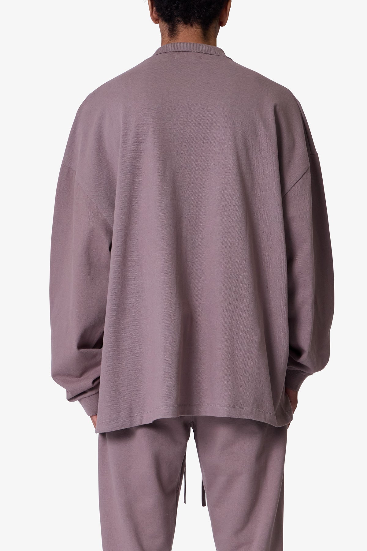 Every Day L/S Polo - Mauve - Image 5