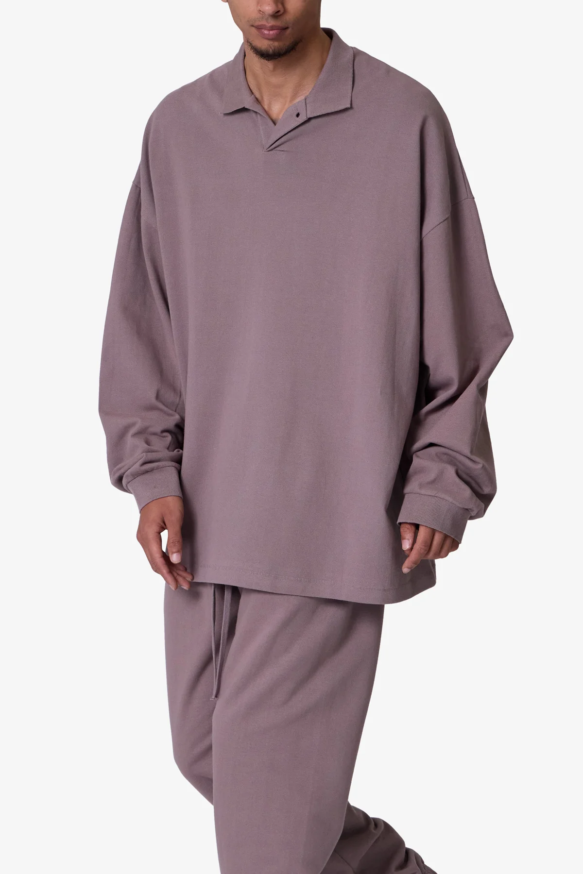 Every Day L/S Polo - Mauve - Image 6