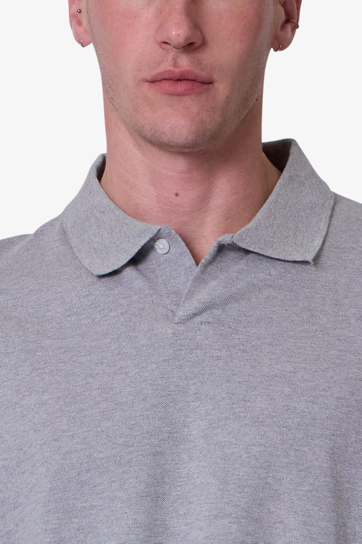 Every Day L/S Polo - Marled Grey - Image 7