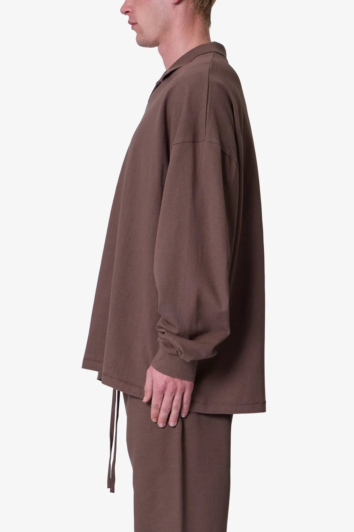 Every Day L/S Polo - Olive - Image 4