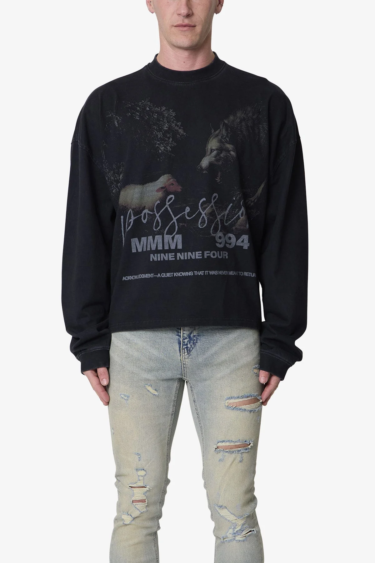 FW L/S Tee - Black - Image 2
