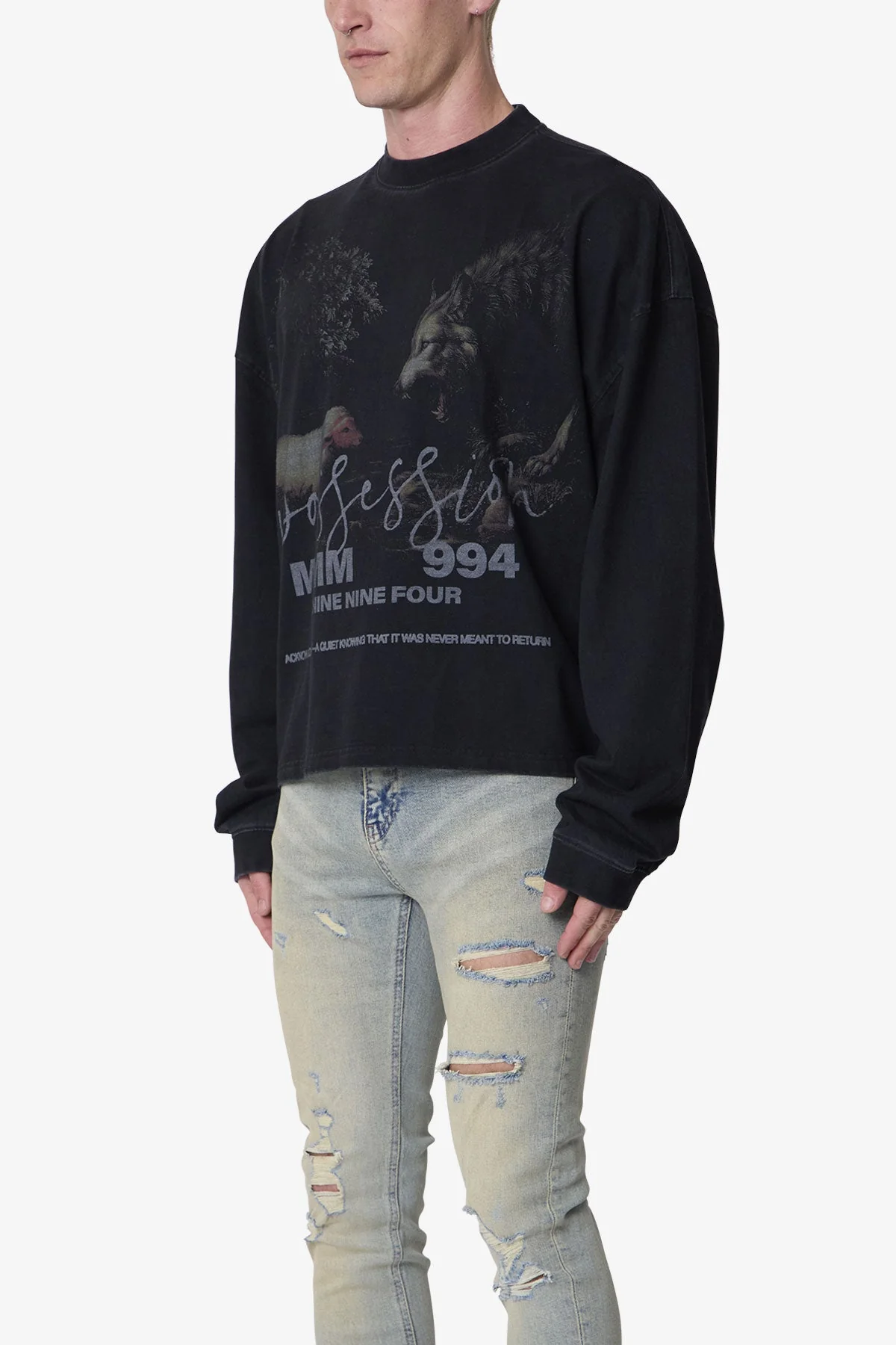 FW L/S Tee - Black - Image 3