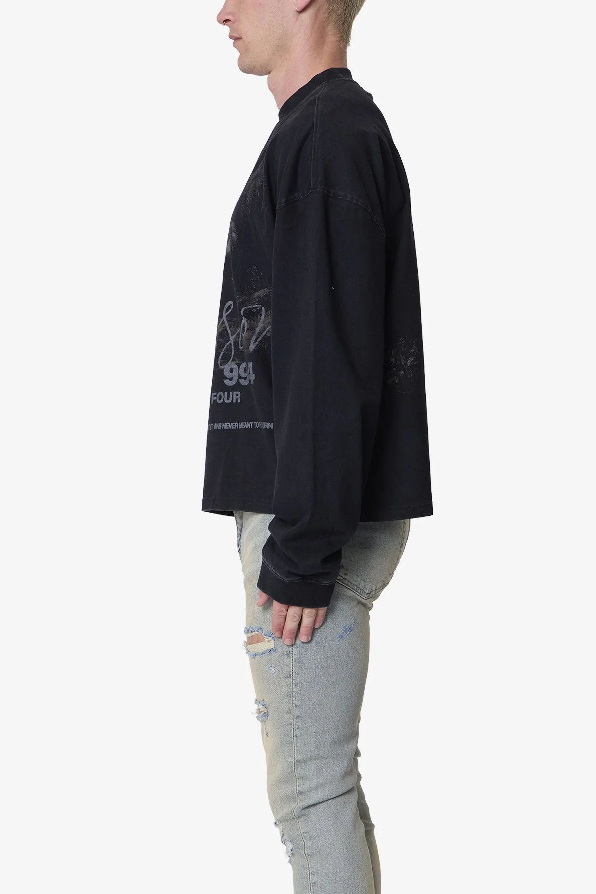 FW L/S Tee - Black - Image 4
