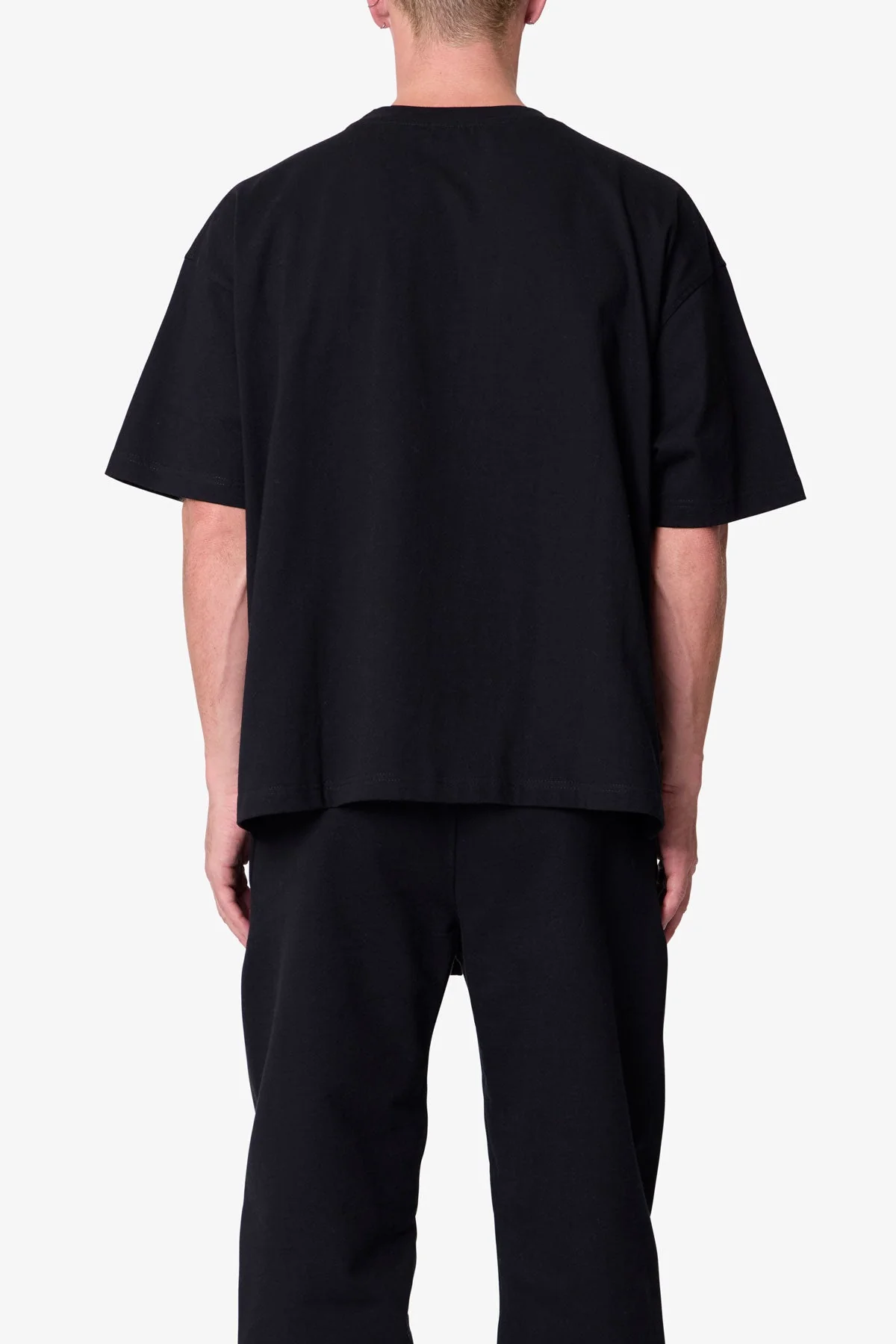 Heavy Basic Boxy Tee - Black - Image 5