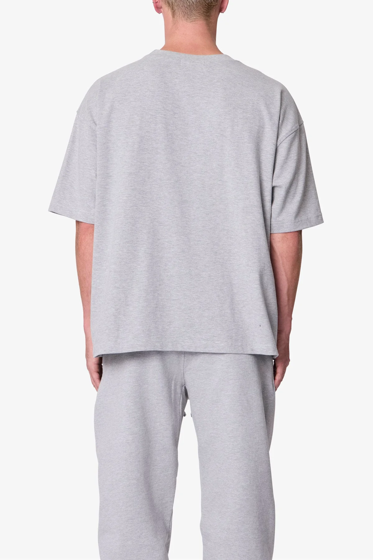 Heavy Basic Boxy Tee - Marled Grey - Image 5