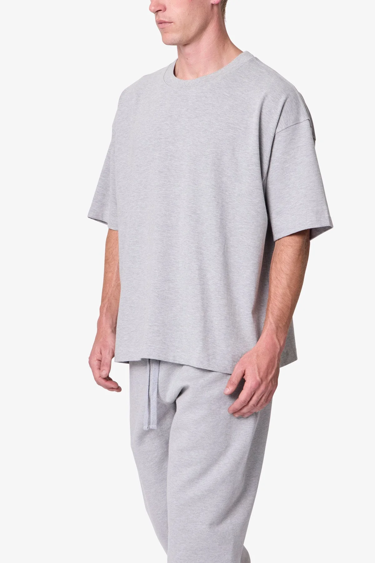 Heavy Basic Boxy Tee - Marled Grey - Image 6