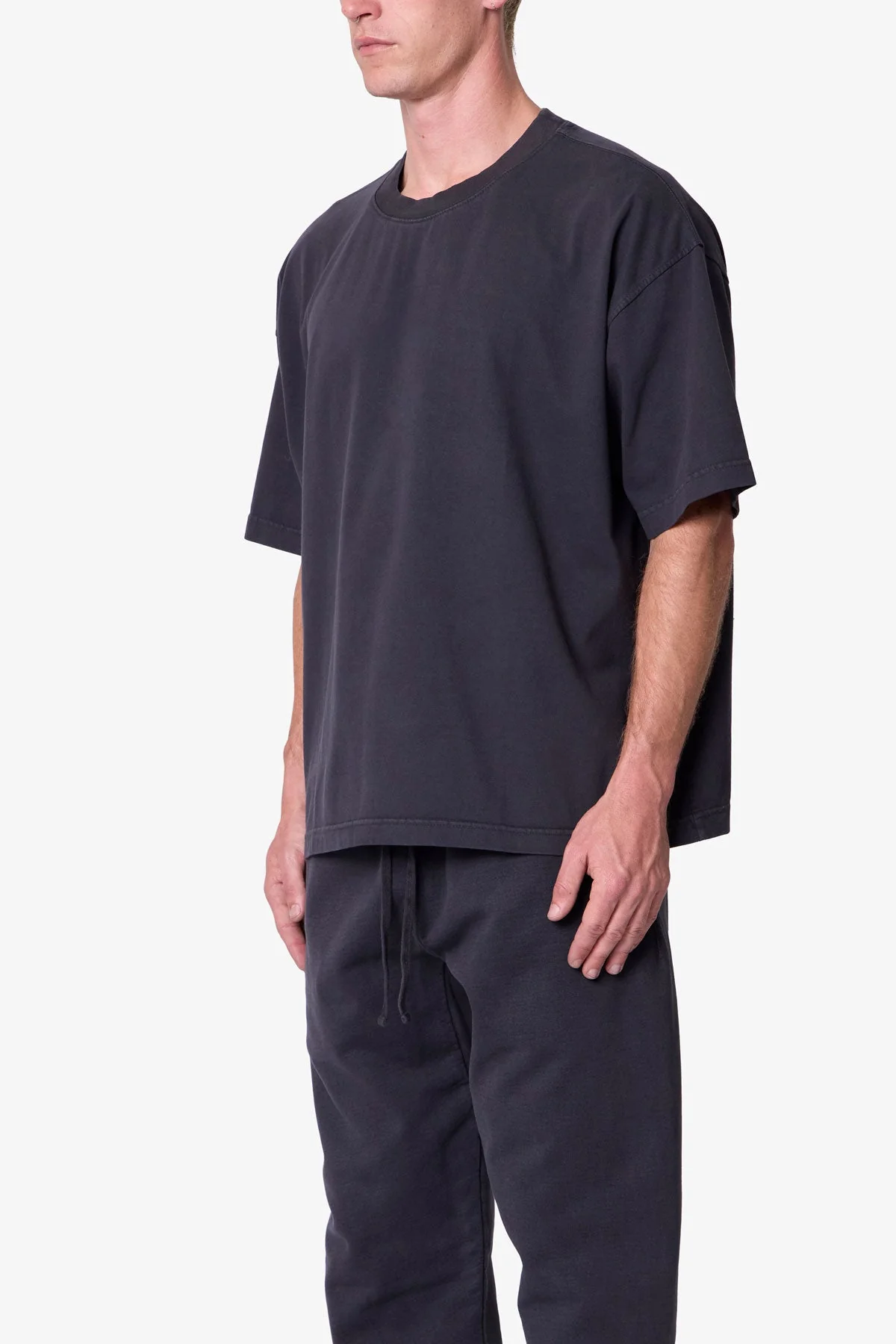 Heavy Basic Boxy Tee - Washed Black - Image 3