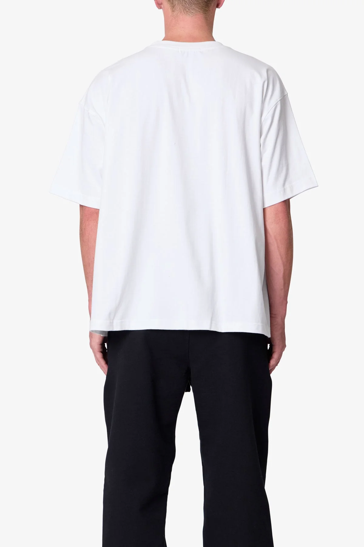 Heavy Basic Boxy Tee - White - Image 5