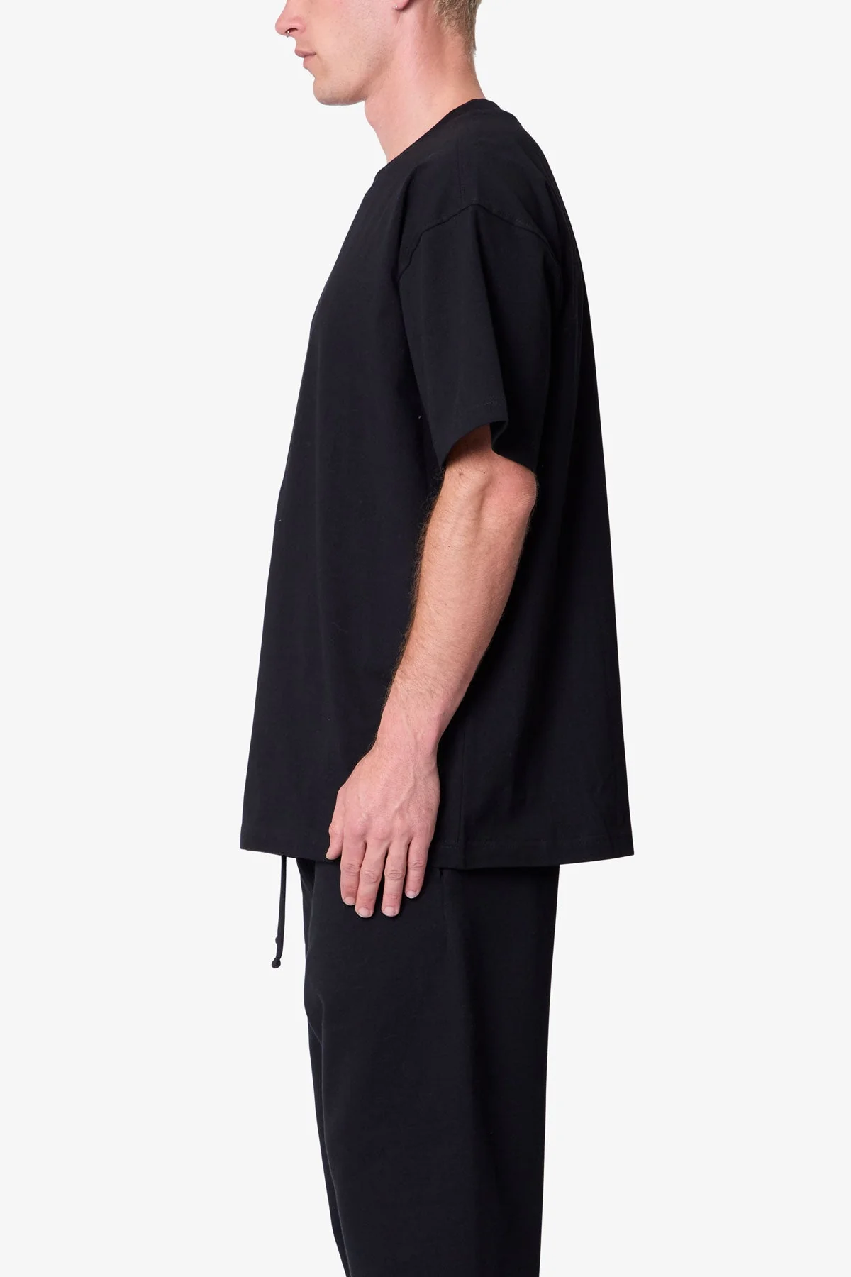 Heavy Basic Tee - Black - Image 4