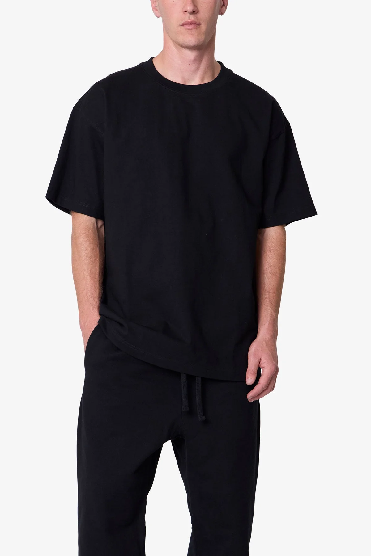 Heavy Basic Tee - Black - Image 6