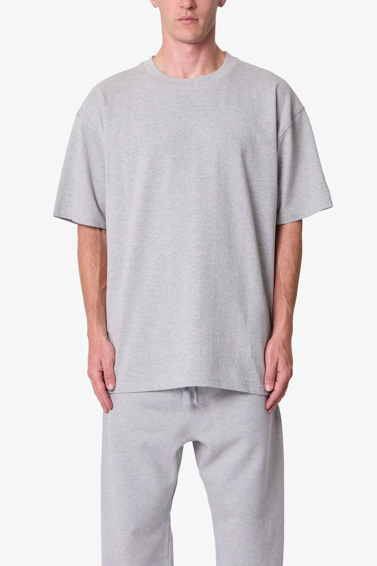 Heavy Basic Tee - Marled Grey - Image 2