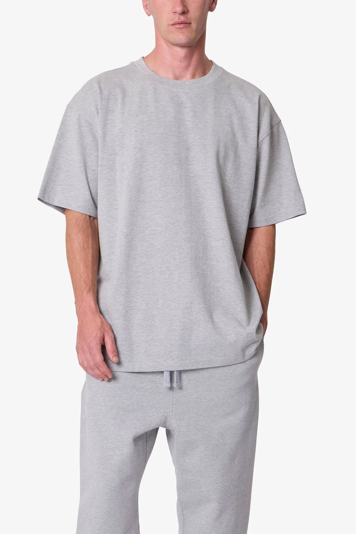 Heavy Basic Tee - Marled Grey - Image 6