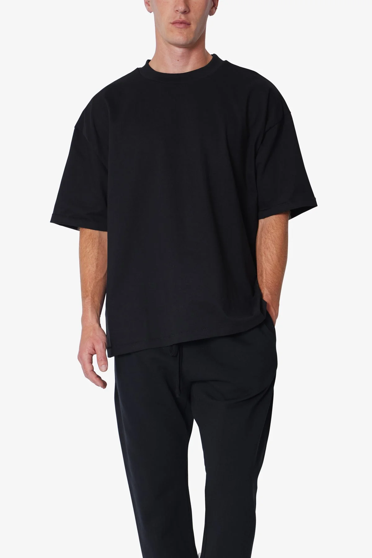 Heavy Every Day Boxy Tee - Black - Image 6