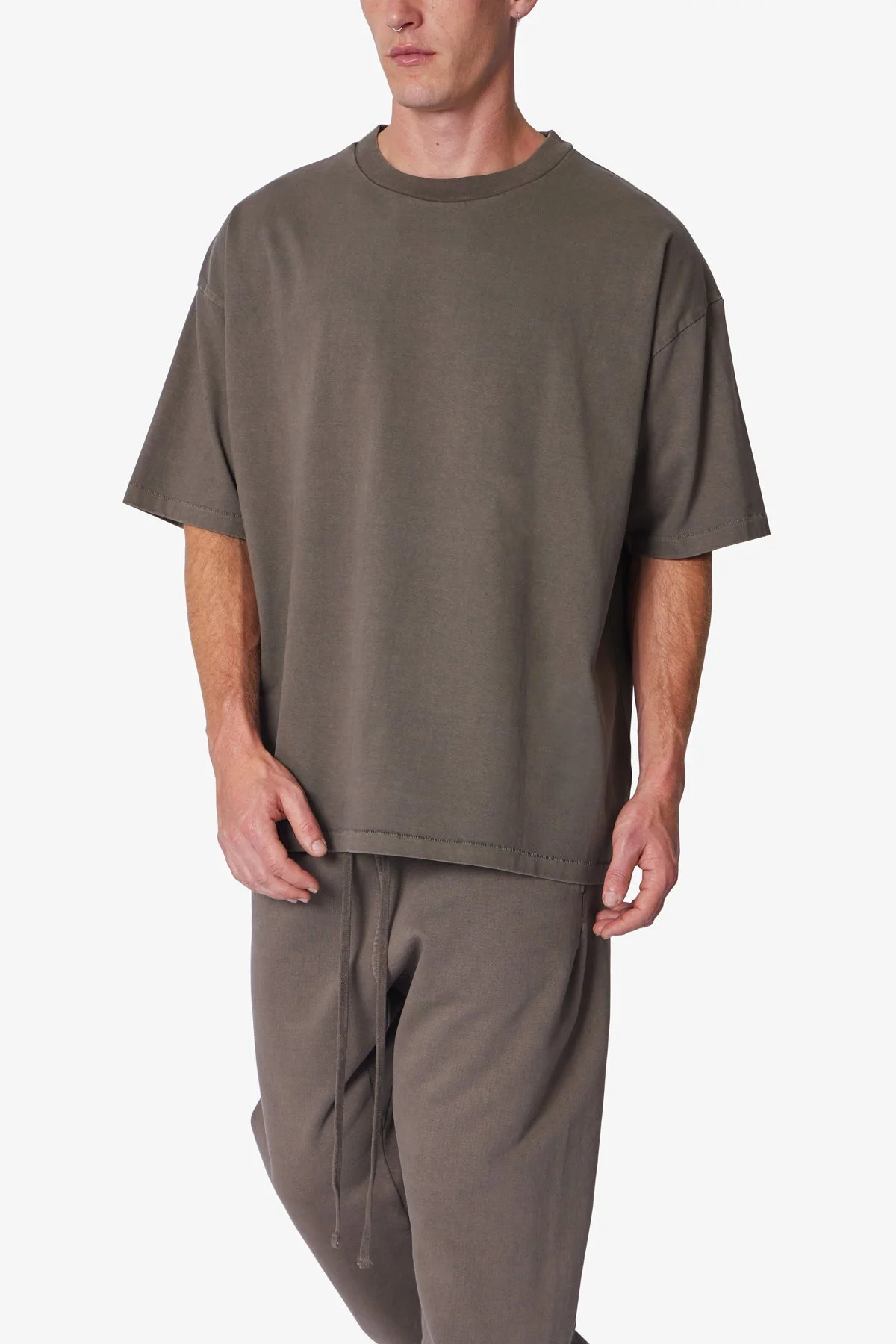 Heavy Every Day Boxy Tee - Muddy Grey - Image 7