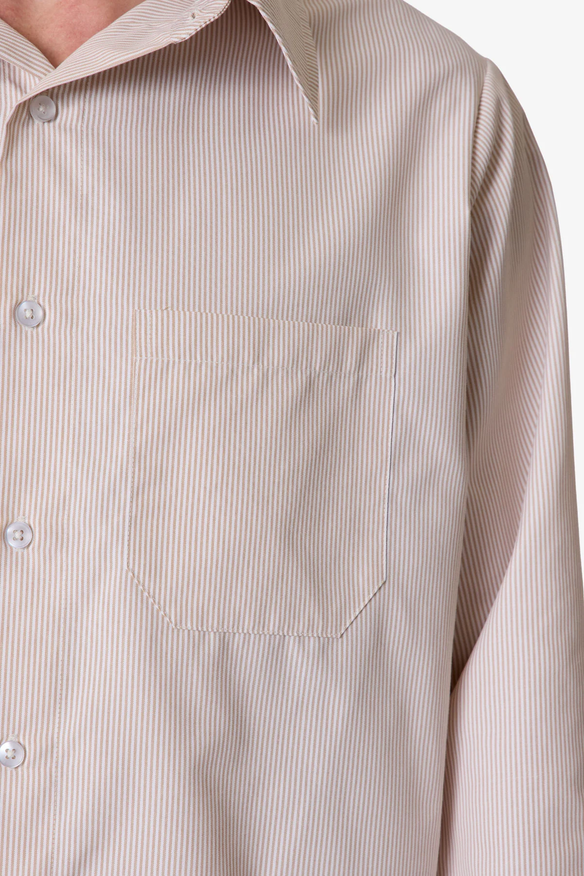 L/S Plaid Poplin Shirt - Brown - Image 8