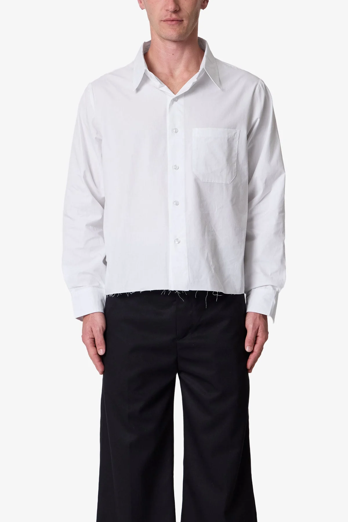 L/S Poplin Shirt - White - Image 2